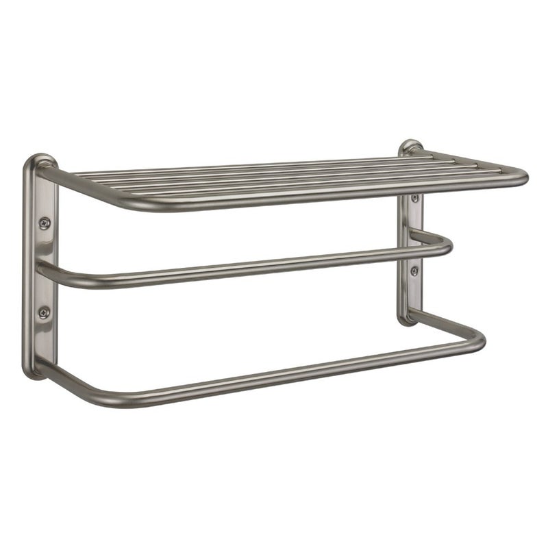 Gatco 1541SN 10-Inch by 20-Inch Towel Rack, Satin Nickel - Image 1